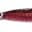 Shiny red and black fishing lure with a large eye.