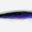 A sleek fishing lure with black and purple hues.